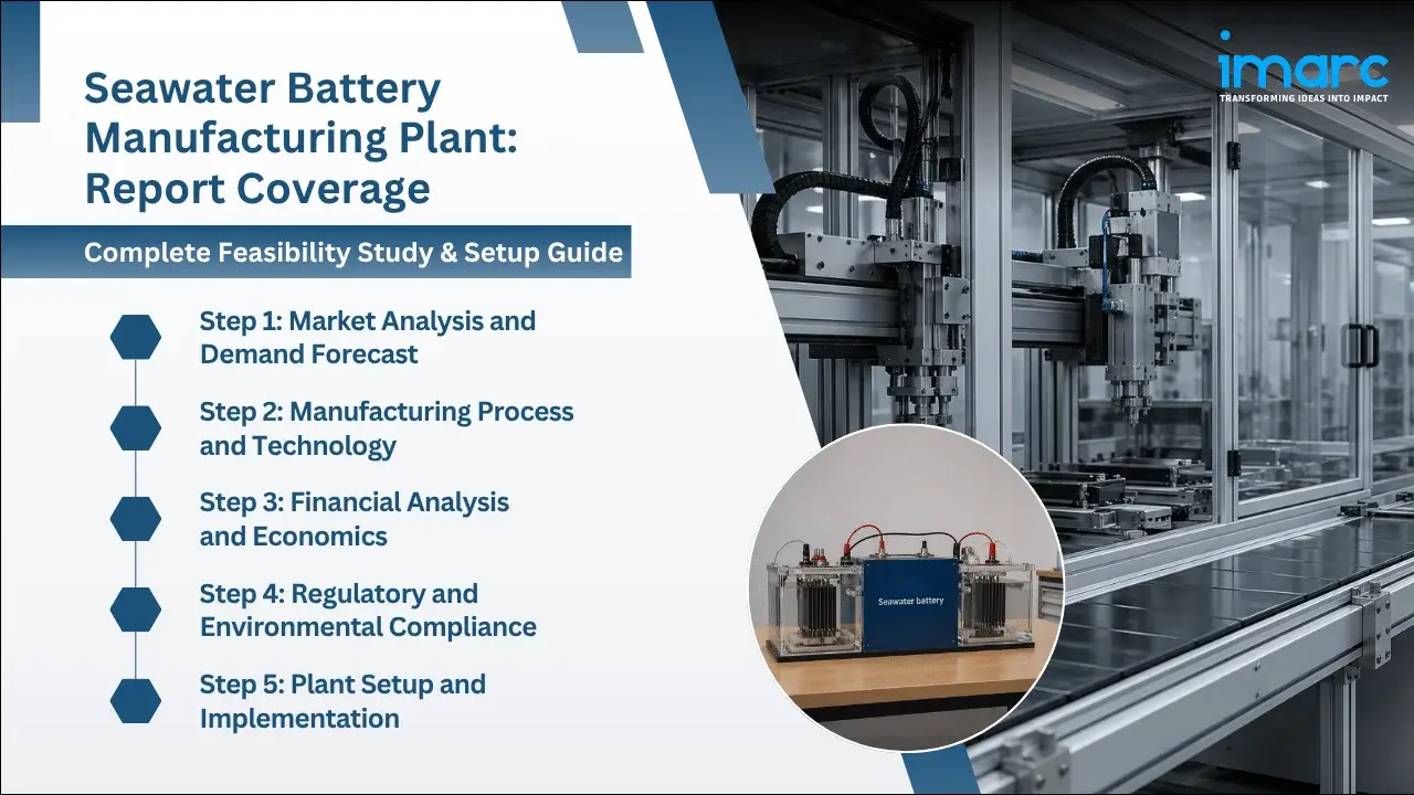 Seawater Battery Manufacturing Plant Project Report