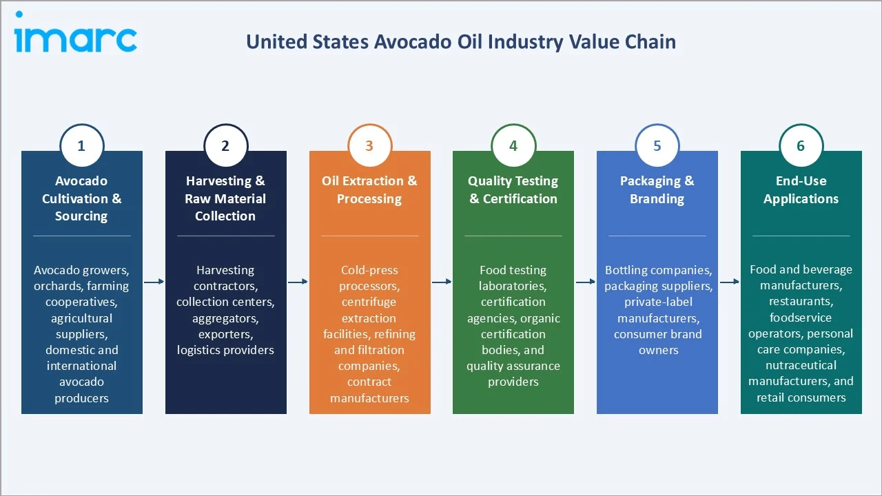 United States Avocado Oil Market Industry Value Chain