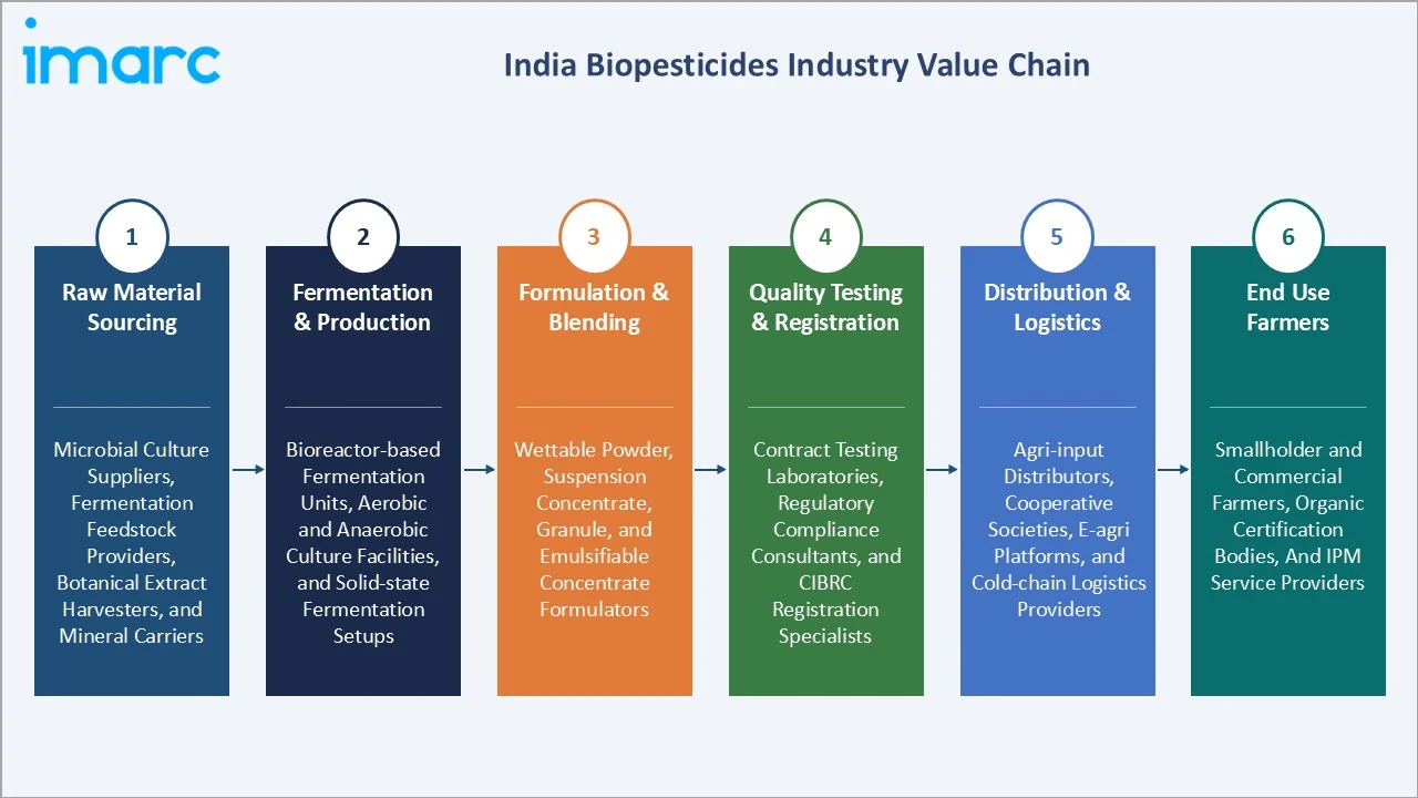 India Biopesticides Market Industry Value Chain