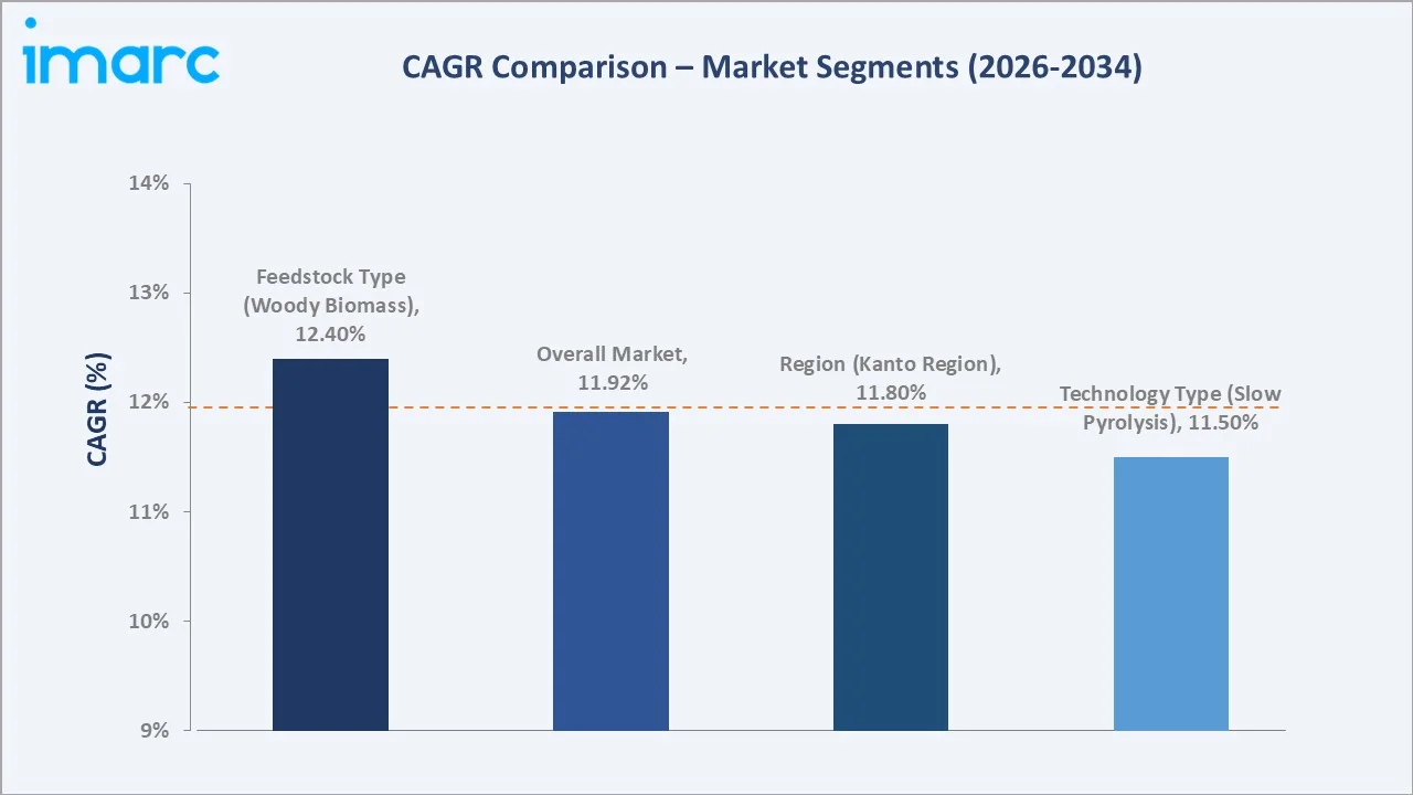 Japan Biochar Market CAGR Comparison