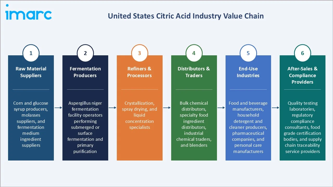 United States Citric Acid Market Industry Value Chain