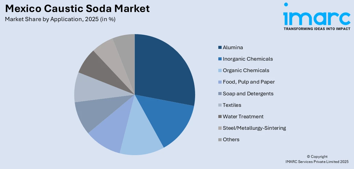 Mexico Caustic Soda Market By Application