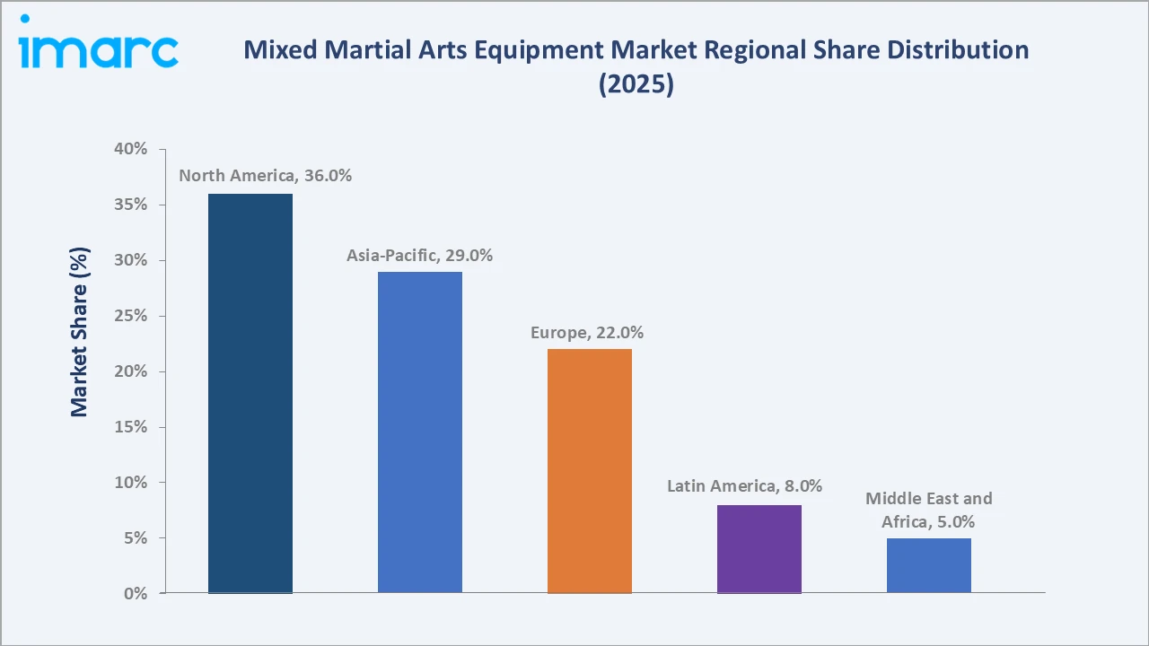 Mixed Martial Arts Equipment Market By Region