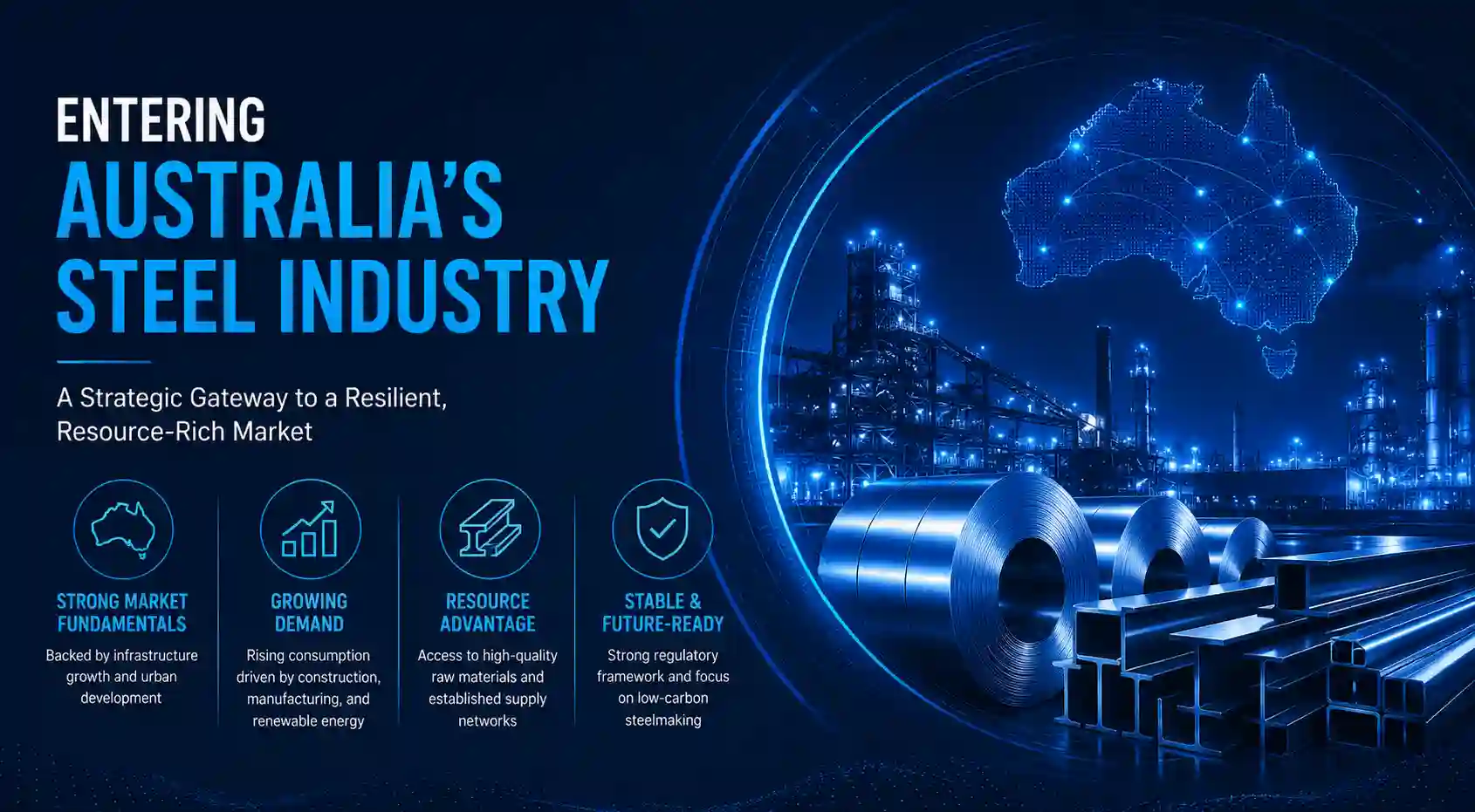 How to Enter Australia’s Steel Industry: Market-Entry Strategy and ROI Benchmarks