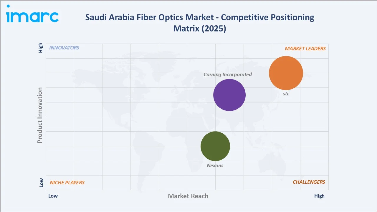 Saudi Arabia Fiber Optics Market By Competitive Positioning Matrix