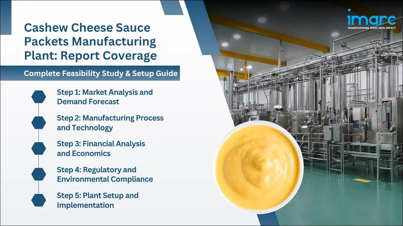 Cashew Cheese Sauce Packets Manufacturing Plant Project Report 