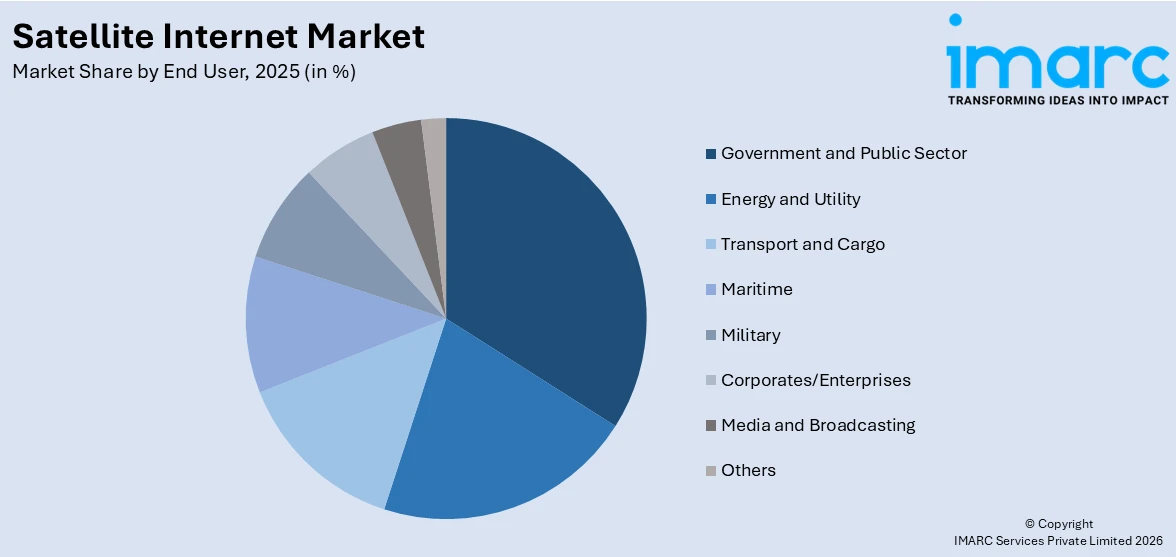 Satellite Internet Market Segment By End User