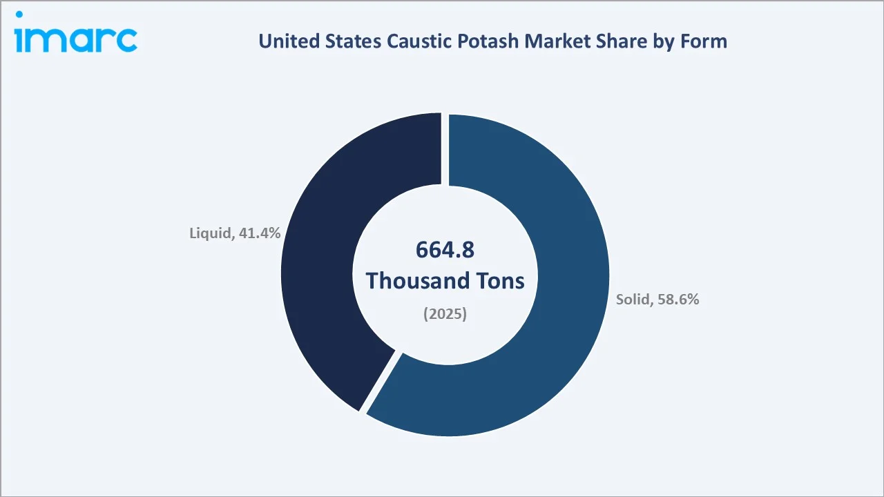 United States Caustic Potash Market By Form