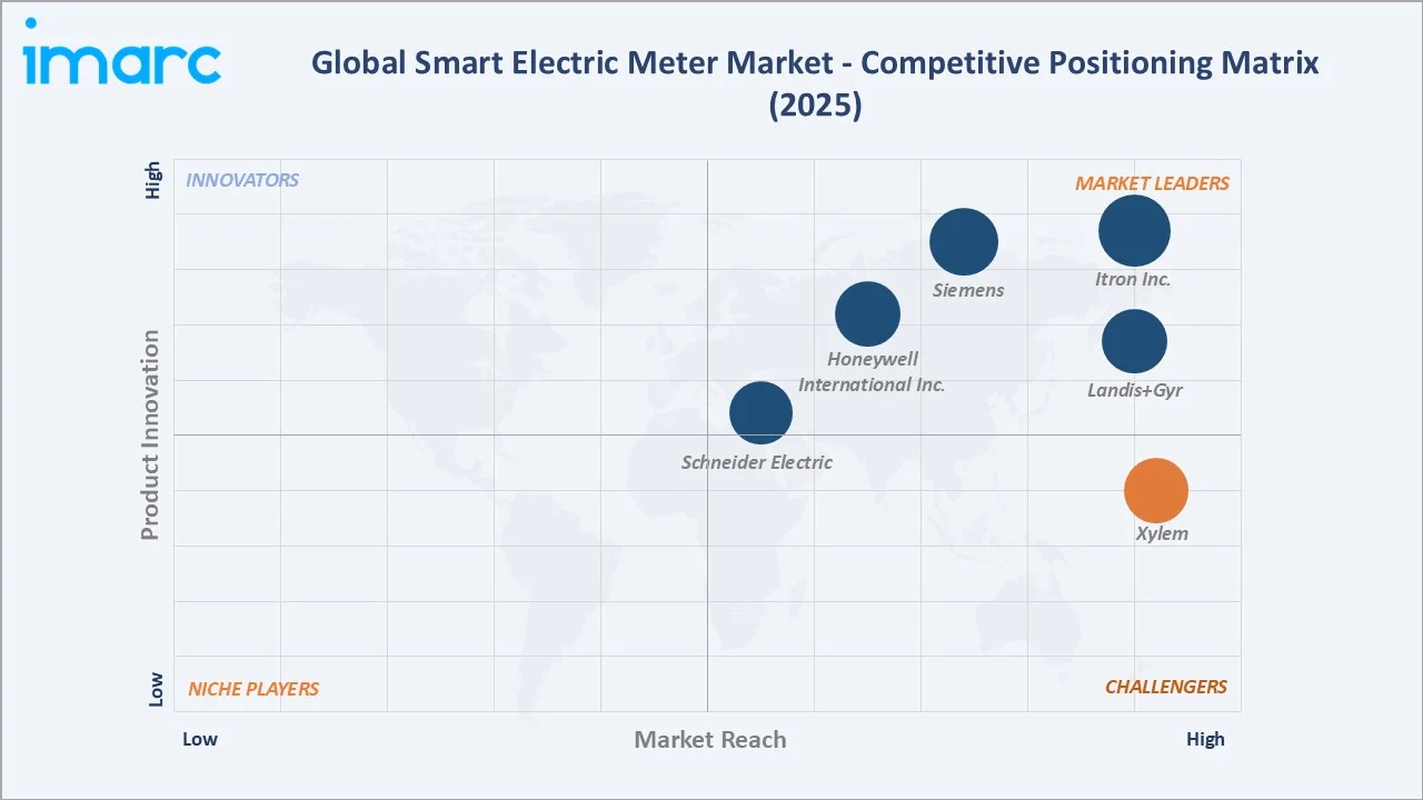 Smart Electric Meter Market Competitive Positioning Matrix
