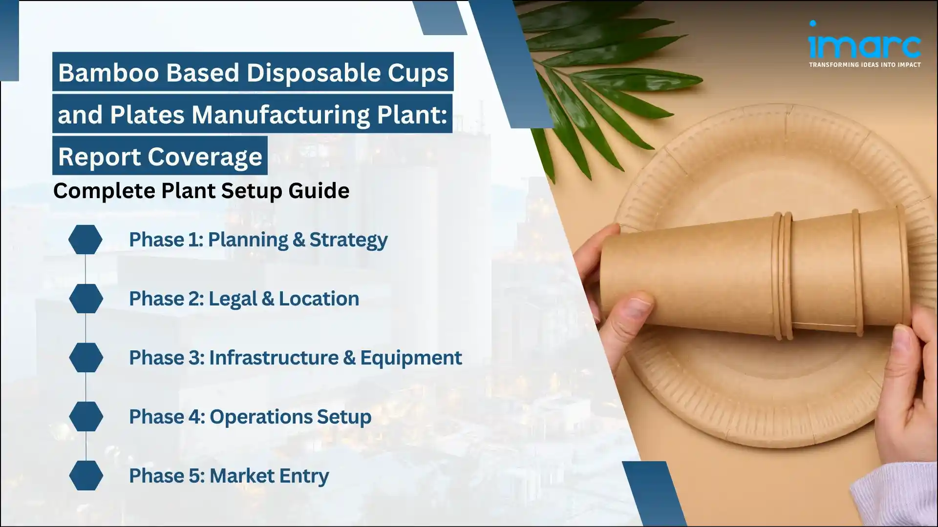 bamboo based disposable cups and plates manufacturing plant