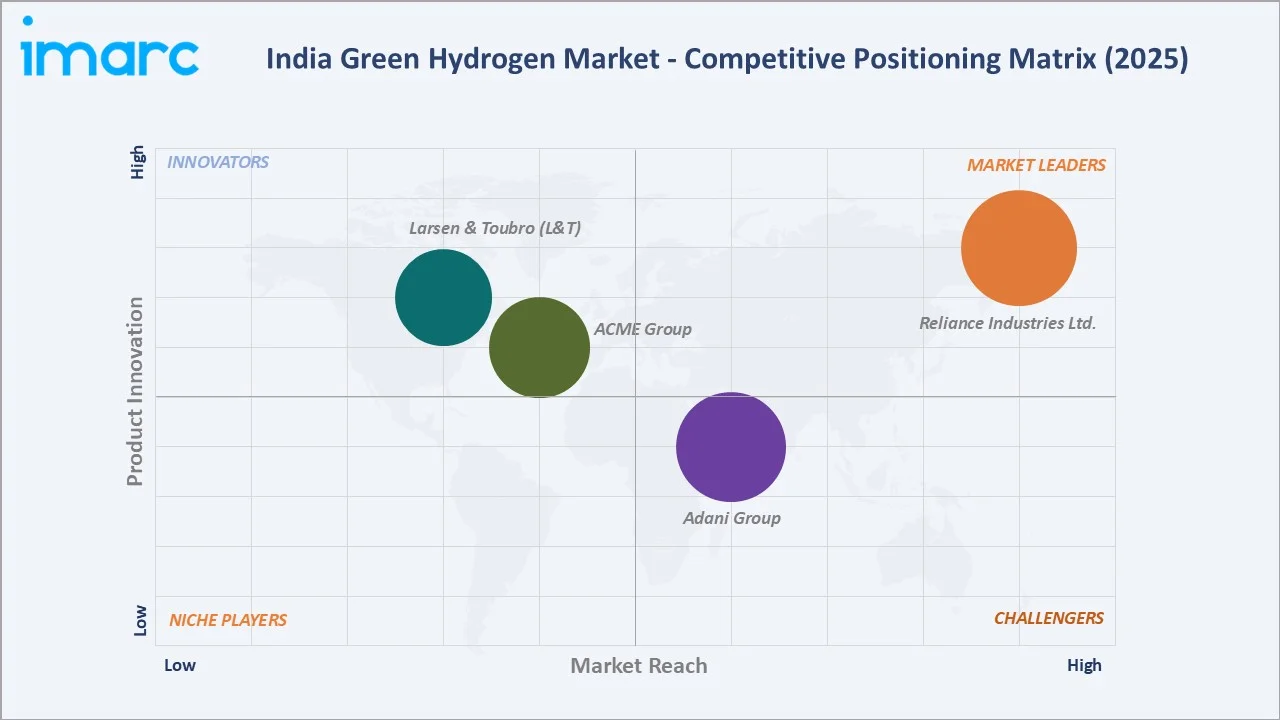 India Green Hydrogen Market Competitive Positioning Matrix