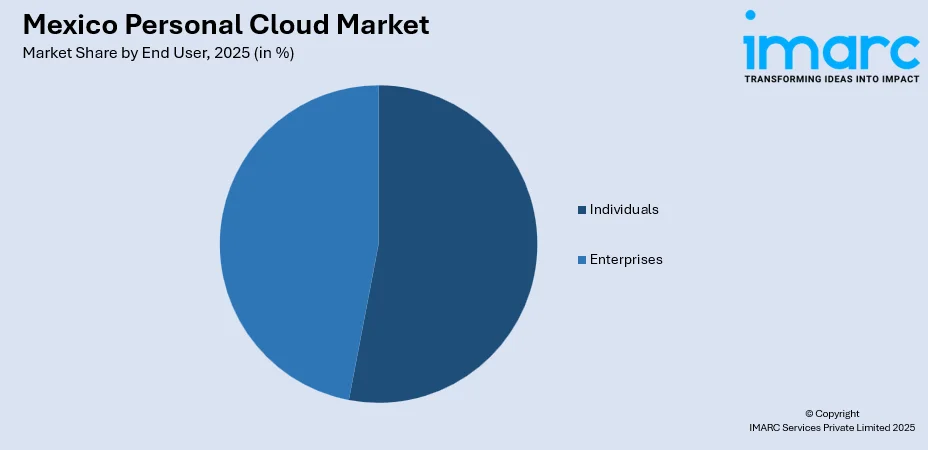 Mexico Personal Cloud Market By End Use