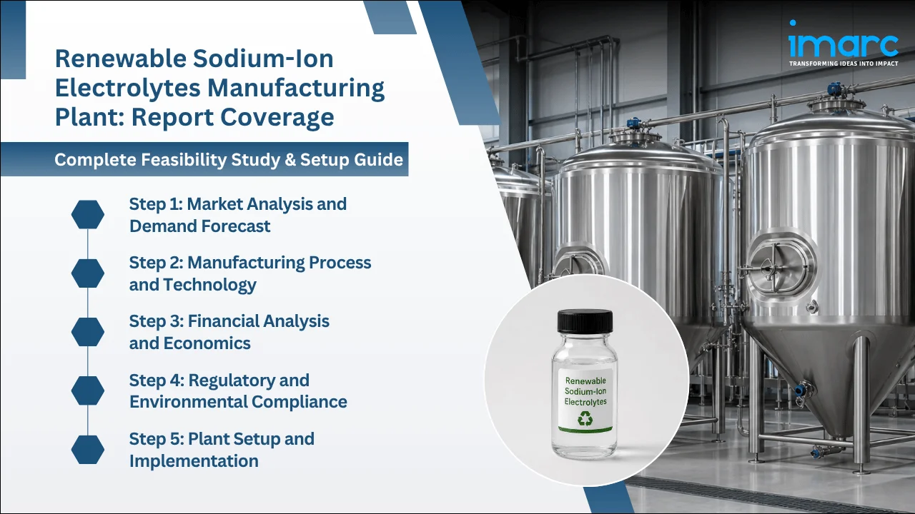 Renewable Sodium-Ion Electrolytes Manufacturing Plant Project Report