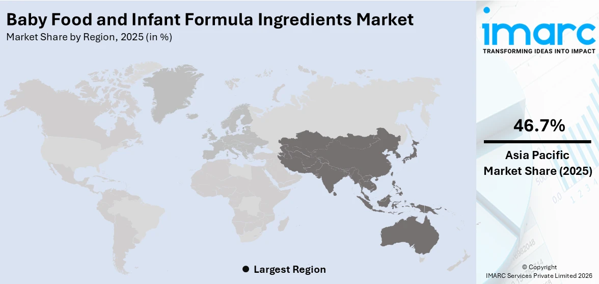 Baby Food and Infant Formula Ingredients Market By Region
