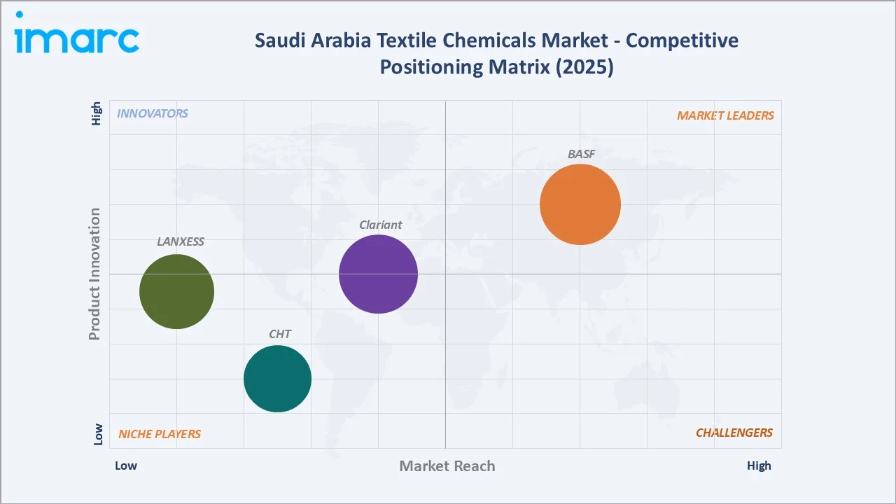 Saudi Arabia Textile Chemicals Market Competitive Positioning Matrix