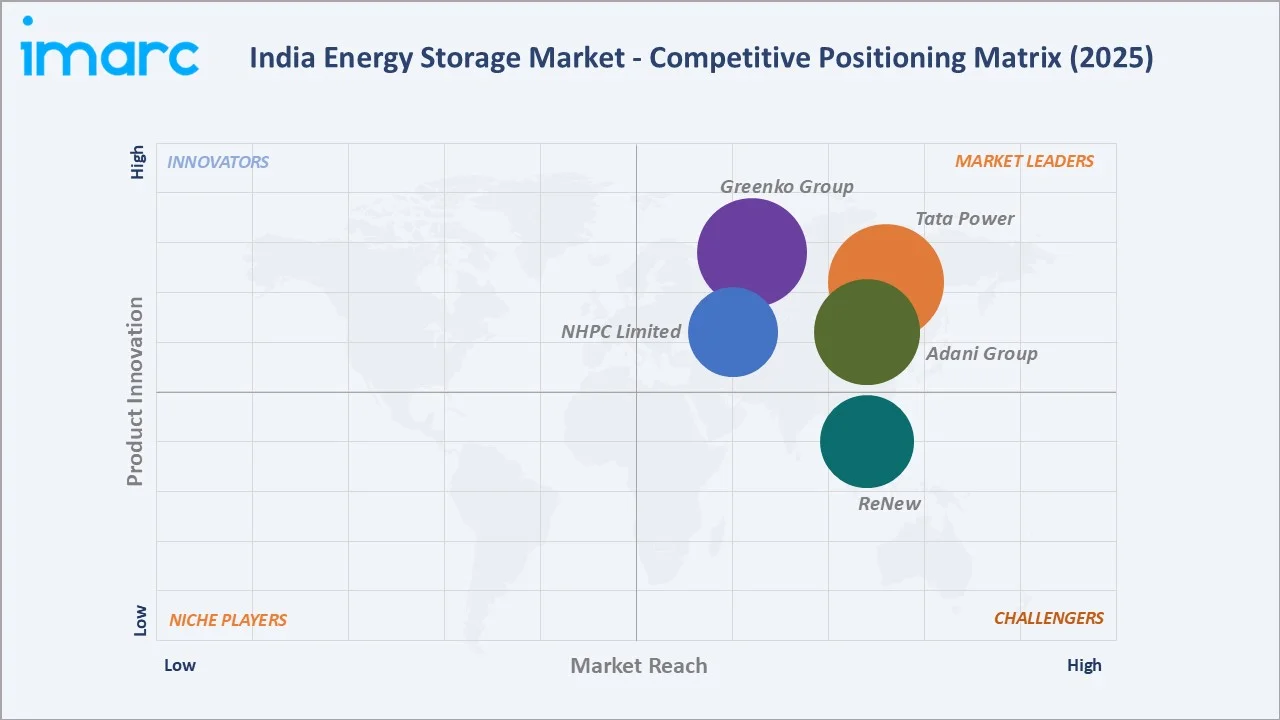 India Energy Storage Market Competitive Positioning Matrix