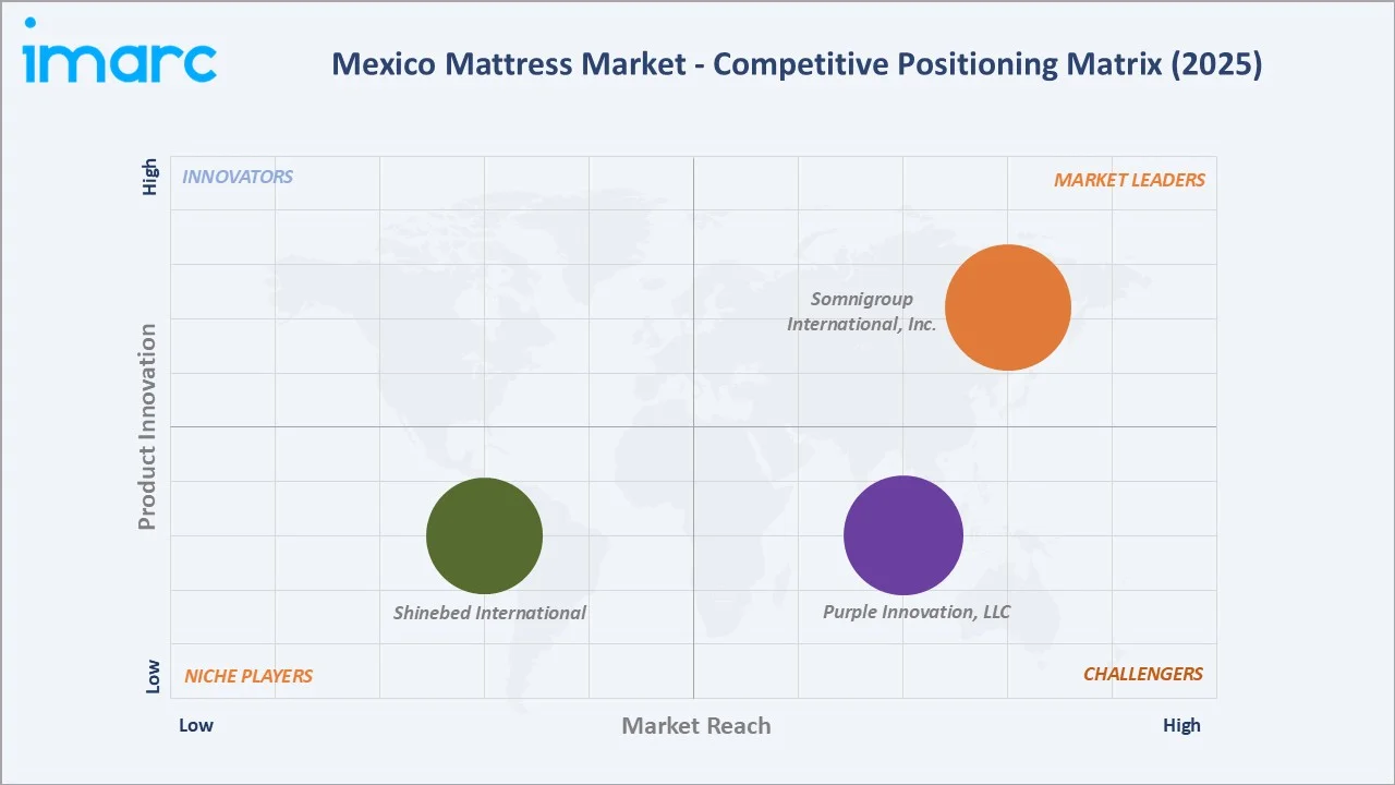 Mexico Mattress Market By Competitive Positioning Matrix