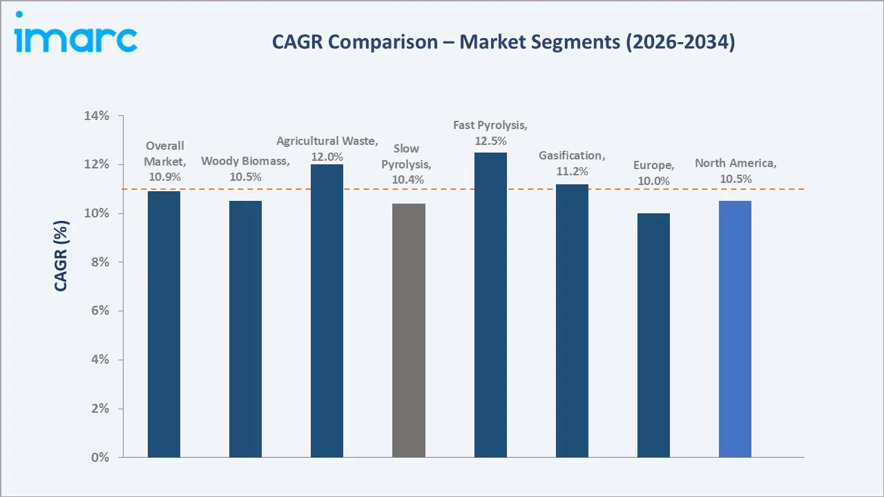 Biochar Market CAGR Comparison
