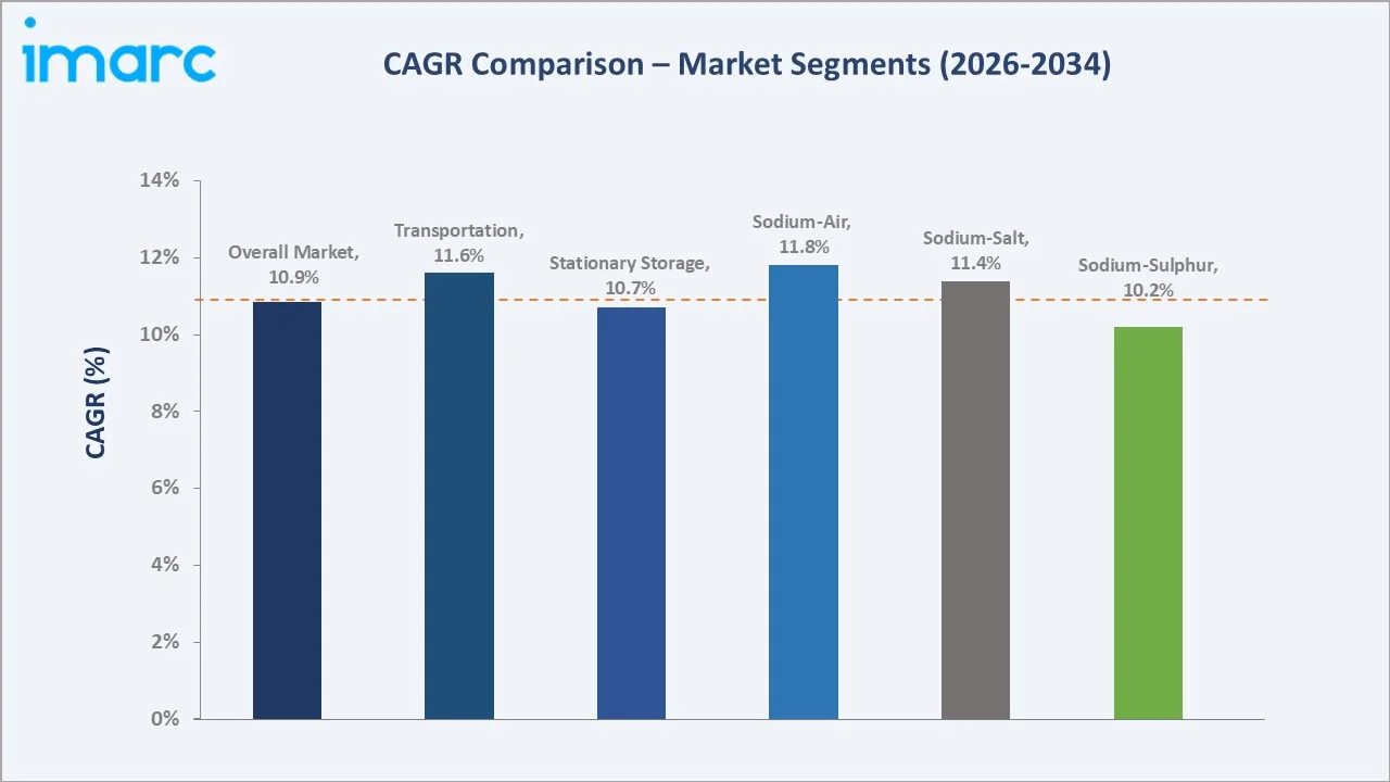 Sodium Ion Battery Market CAGR Comparison