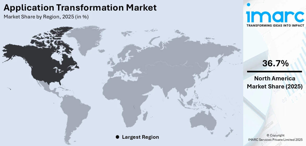 Application Transformation Market By Region