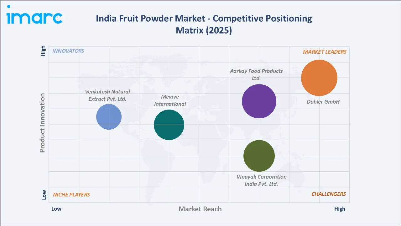 India Fruit Powder Market By Competitive Positioning Matrix