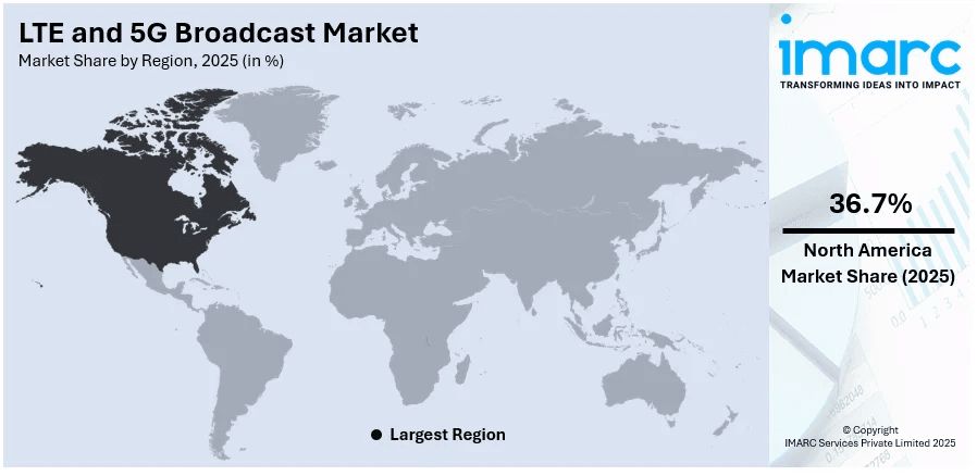 LTE and 5G Broadcast Market By Region