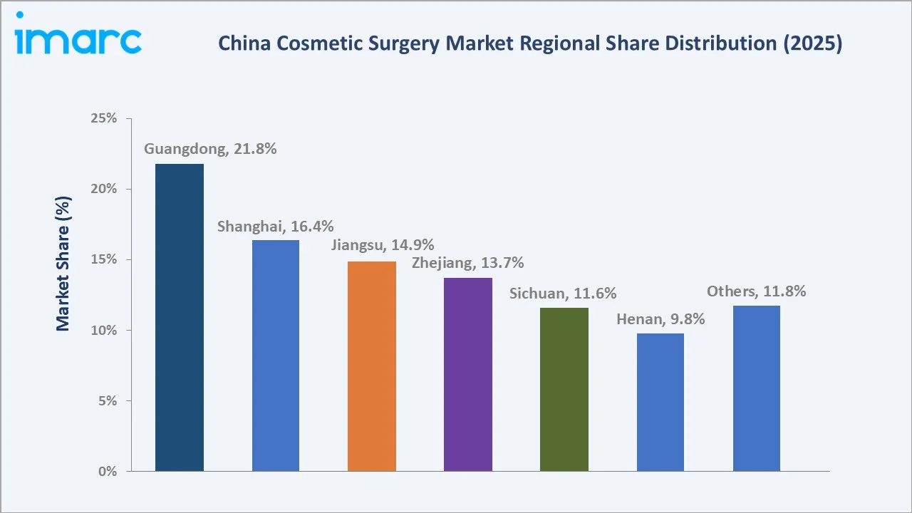 China Cosmetic Surgery Market By Region