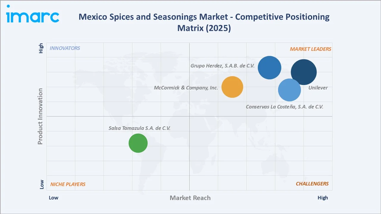 Mexico Spices and Seasonings Market Competitive Positioning Matrix 