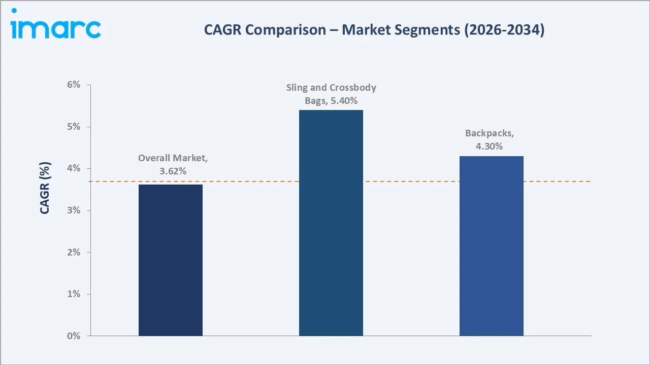 India Bags Market CAGR Comparison