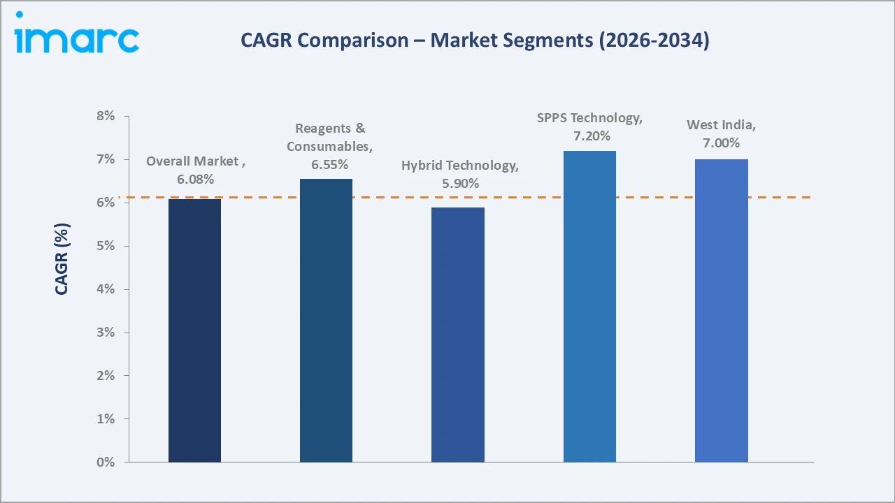 India Peptide Synthesis Market CAGR Comparison