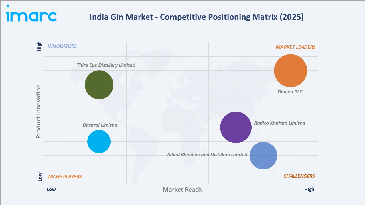 India Gin Market Competitive Positioning Matrix