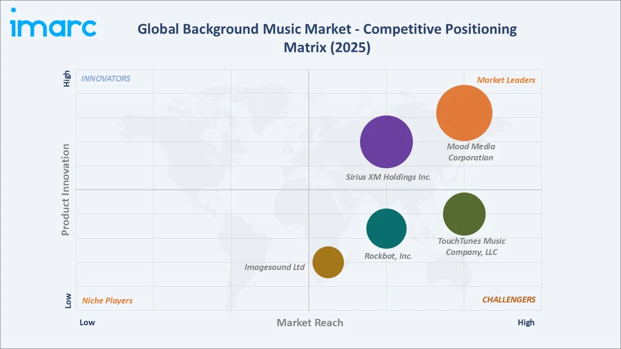 Background Music Market By Competitive Positioning Matrix