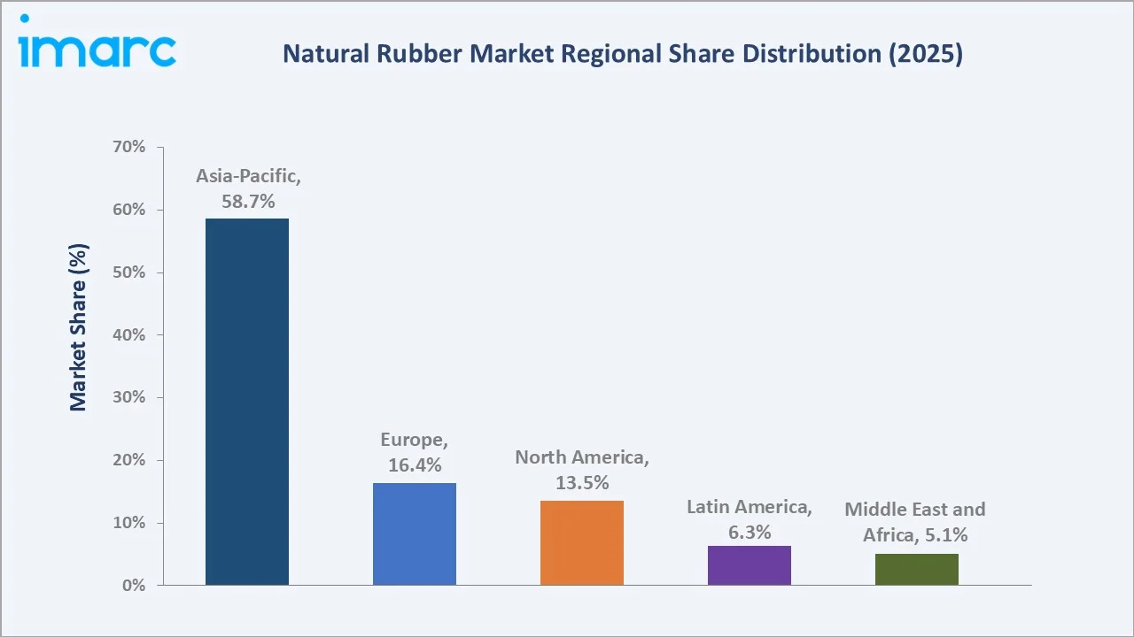 Natural Rubber Market By Region