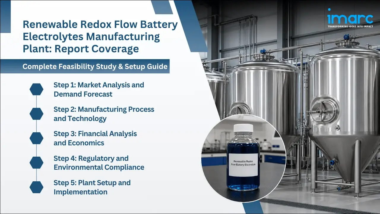 Renewable Redox Flow Battery Electrolytes Manufacturing Plant Project Report