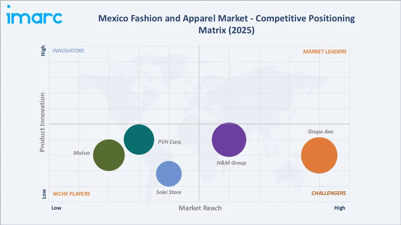 Mexico Fashion and Apparel Market By Competitive Positioning Matrix